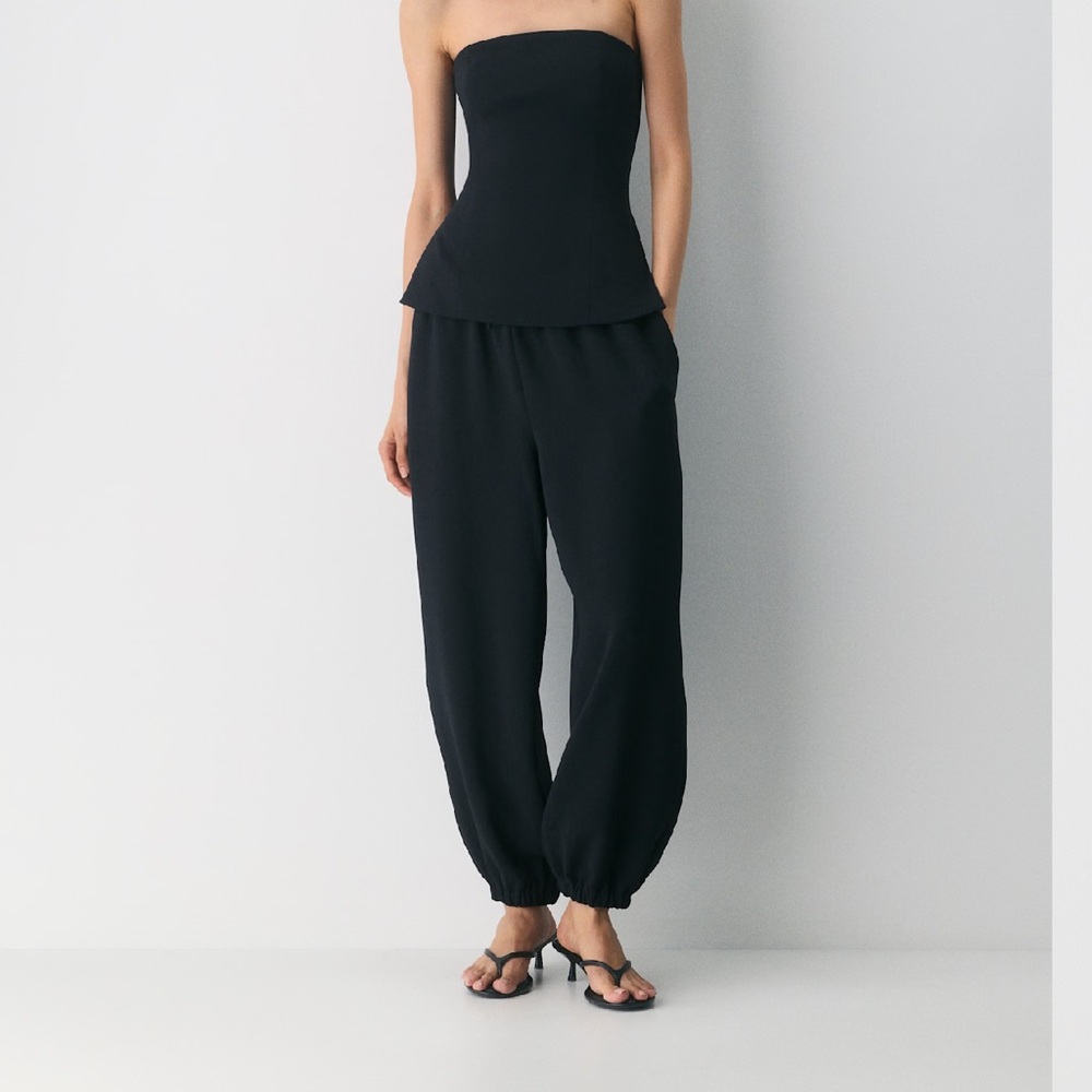 Aritzia Black Strapless Top